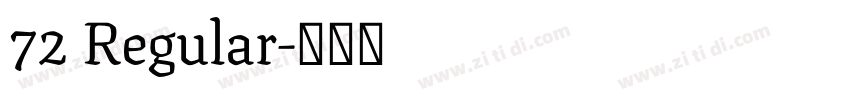 72 Regular字体转换 72 Regular字体转换